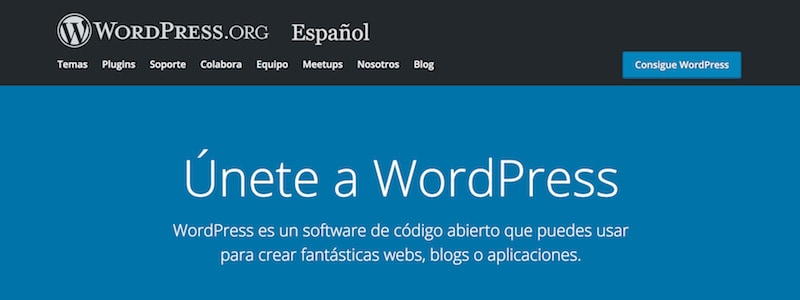 pagina web de wordpress.org en espanol