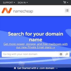 nombre de dominio con namecheap